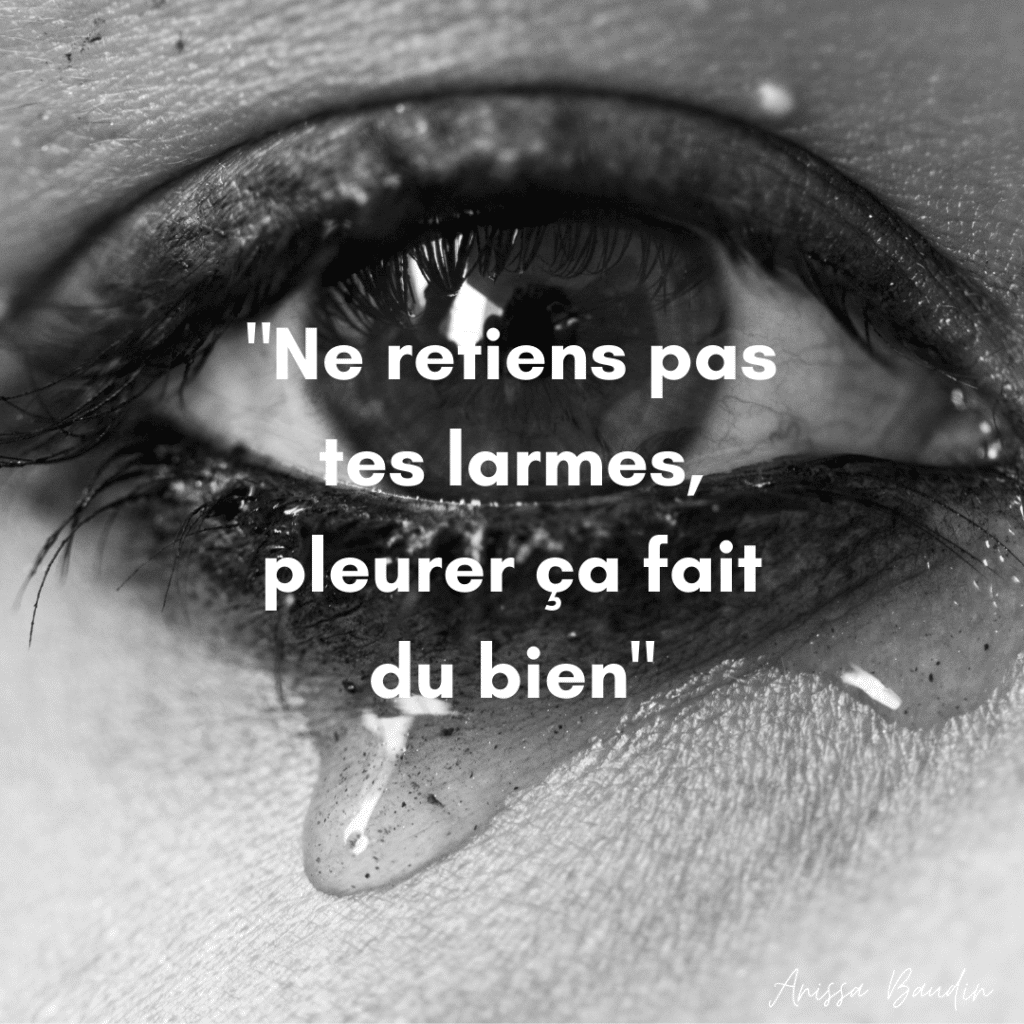 les larmes d'émotion